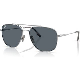 Ray - Ban Unisex RB8097 WILLIAM TITANIUM 9209R5 Solbriller Titanium Sølv Blå Firkantet Normal - Sølv
