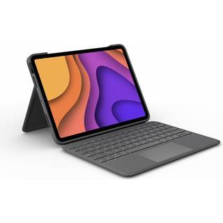 Logitech Folio Touch - Tastatur & Folio sæt - Engelsk - UK - Grå