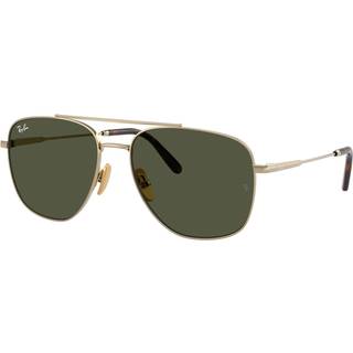 Ray - Ban Unisex RB8097 WILLIAM TITANIUM 926531 Solbriller Titanium Guld Grøn G15 Firkantet Normal