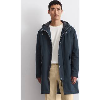 Marc O'Polo Herren Parka blau unifarben