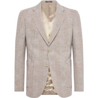 BOGGI MILANO Herren Sakko beige gemustert