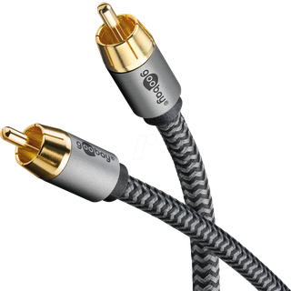 Goobay Subwoofer kabel 2m stofbeklædt
