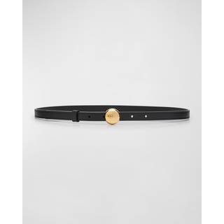 Loewe Pebble leather belt - black - 80CM
