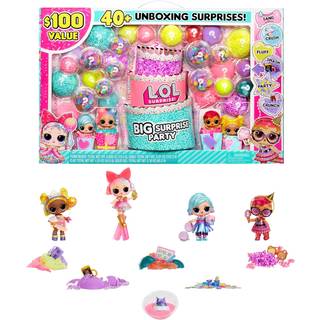 Lol overraskelse stor overraskelsesfest med 4 samlerobjekter 40+ overraskelser 100 v?rdi 6 Unboxing oplevelser Fashions Sand Gel Crush Shell Smas