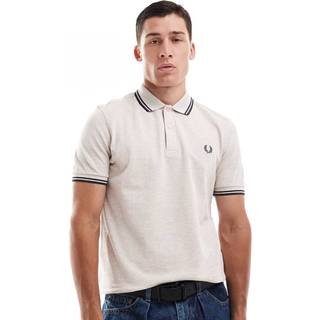 Fred Perry Herren Polo-Shirt beige meliert