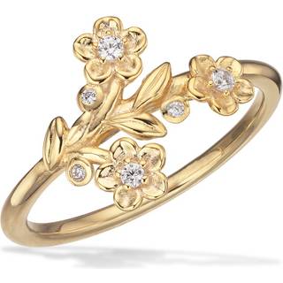 Scrouples Blomster Ring i Forgyldt Sølv 729672