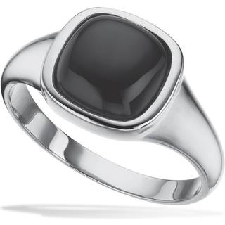 Scrouples Signet Herrering i Sterling Sølv med Onyx