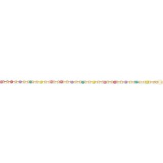 Scrouples Armbånd i Forgyldt Sølv med Multicolor Emalje