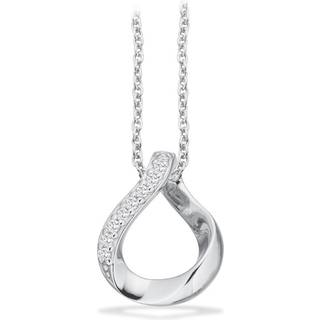 Scrouples Vedhæng cubic zirkonia i sølv m/kæde