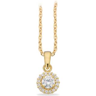 Scrouples SoHo vedhæng cubic zirkonia i forgyldt med kæde