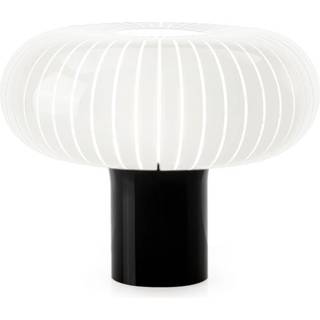 Kartell bordlampe Teresa, sort/hvid, Ø 50 cm, PMMA