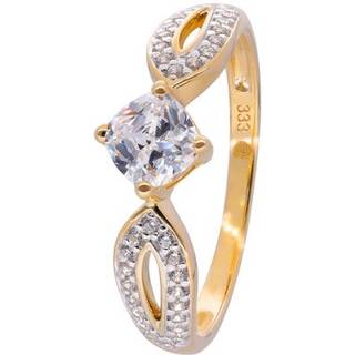 trendor 68149 Damenring 333 Gelbgold mit Zirkonia
