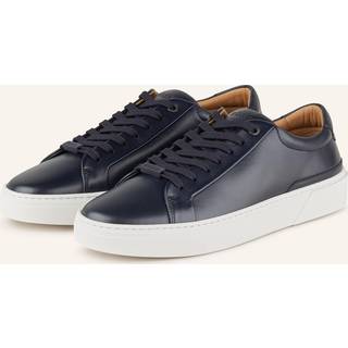 BOSStil mænd. 50536841 Gary navy træningssko i læder (40), Fast, Blonder, Casual, Blå