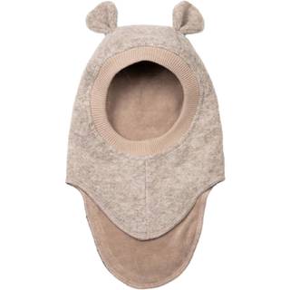 Huttelihut Balaclava I Uld Med Ører Camel Melange  Camel Melange 50 cm  Brun  50 cm  unisex