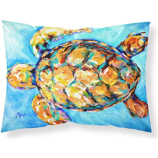 """" Caroline's Treasures MW1150Pillowcase Sand Dance Turtle Moisture Wicking Fabric Standard Pillowcase Large Multicolor """"