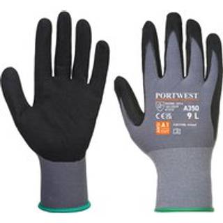 DermiFlex handske - Sort/Grå (Størrelse: XXX-Large)