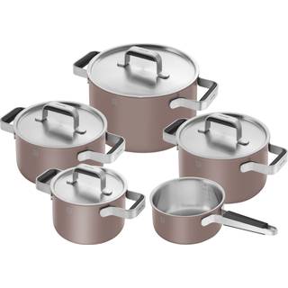 ZWILLING Pure Gryde- og pandesæt, 5-dele, 18/10 rustfrit stål