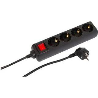 MICROCONNECT 4-way Schuko Socket on/off