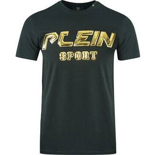 Plein Sport Black Cotton Men T-Shirt
