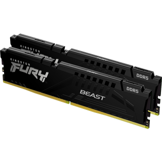 Kingston FURY Beast DDR5-6000 - 32GB - CL36 - Dual Channel (2 pcs) - AMD EXPO & Intel XMP - Sort