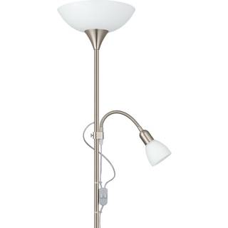 EGLO UP 2 gulvlampe, H176,5 cm, E27, stål/hvid