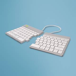 Split Break Ergonomic Keyboard, QWERTY (US), Wireless - White