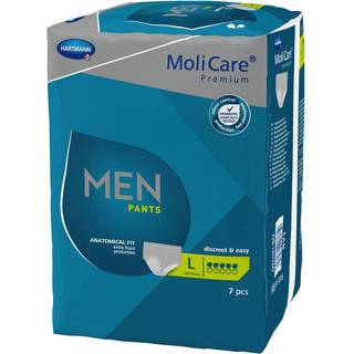 MoliCare Premium Men Pants 5 dråber - Bleunderbukser Str. L - Taljemål 100-150 cm., 5 dråber