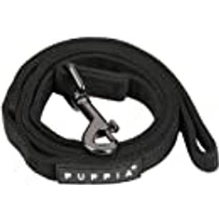 Puppia To Tone Dog Lead Strong Holdable Comfortable Grip Walking Training snor til lille og medium hund sort medium