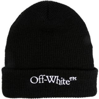 Off-White Off Stamp Loose Knit Beanie Black/ White Universal - White - Universal