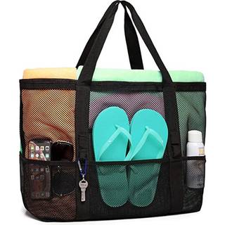 Strandtaske Sort