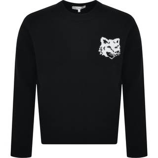 Maison Kitsune Fox Head Knit Jumper Black