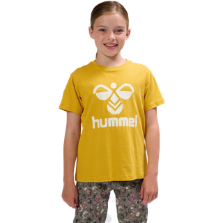 Hummel Kids' hmlTRES T-Shirt Short Sleeve Golden Spice, 128