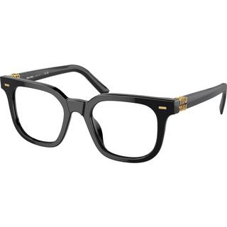 Miu Miu Kvinde MU 06XV 16K1O1 Optiske stel Acetat Sort Transparent Firkantet Normal