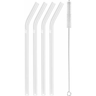 Sorrento sugerør i glas, 23 cm, buet