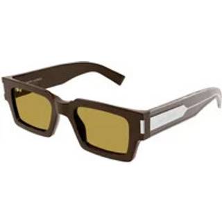 SAINT LAURENT Unisex SAINT LAURENT SL 572 007 Solbriller Acetat Brun Brun Firkantet