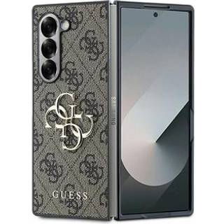Samsung Galaxy Z Fold6 Guess 4G Big Metal Logo Hybrid Cover - Brun