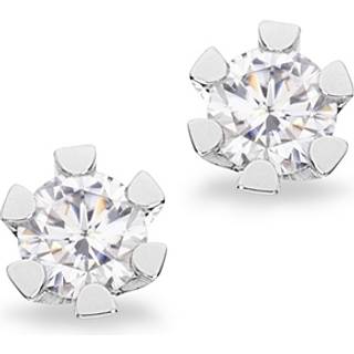 Vida Ørestikker i 8 kt. hvidguld med brillant  på 0,06 - 0,40 ct.