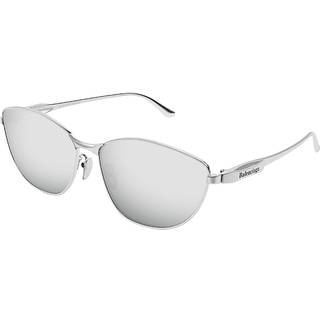 Balenciaga Kvinde BB0358SK 002 Solbriller Acetat Sølv Sølv Firkantet