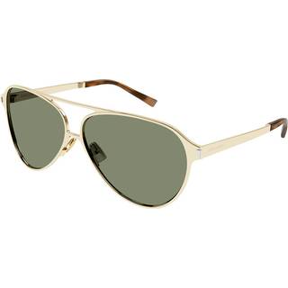 SAINT LAURENT Unisex SL 734 004 Solbriller Metal Guld Grøn Rund