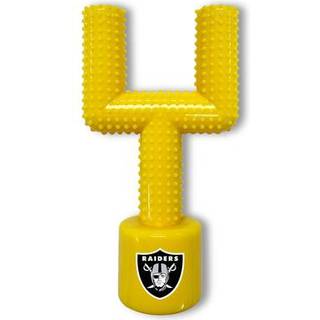 NFL Las Vegas Raiders Mega-tygge hrdt nylon-bacon-smag til hundebensfodbold ml efter tyggelegetj. Interaktivt lkkert sjovt hundetyggetj. Uop