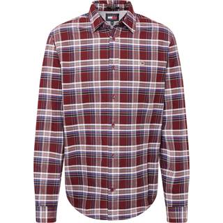 Tommy Hilfiger REG OXFORD CHECK FLANEL SKJORTE - Deep Rouge Check - Str. XXL - Modish.dk