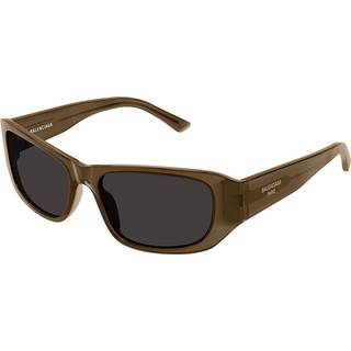 Balenciaga Unisex BB0365S 004 Solbriller Acetat Brun Grå Firkantet