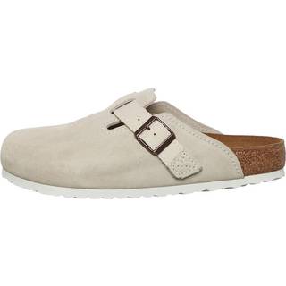 Boston Suede Clog in Eggshell - 41