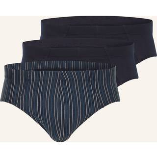 Schiesser 3-pak 95-5 Essentials Supermini Brief - Blue Pattern - Large * Kampagne *