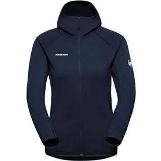 Mammut Women's Aconcagua Midlayer Hooded Jacket Fleecejakke Damer størrelse L farve blå