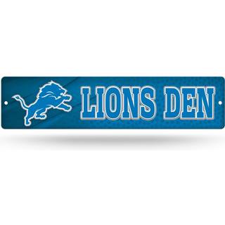 Rico Industries NFL Detroit Lions 16-tommer gadeskilte i plastik 3,75 x 16""""