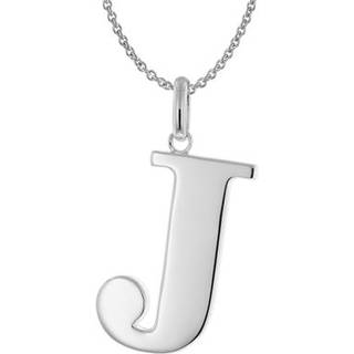 trendor 41780-J Damen-Kette mit Großem Buchstaben J 925 Silber