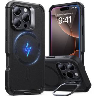 ESR Cyber Armor Cover Kickstand HaloLock MagSafe iPhone 16 Pro Max Black