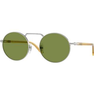 Persol Unisex PO1019S 518/4E Solbriller Metal Sølv Verde Firkantet Normal