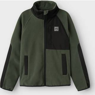 Farveblok Fleecejakke